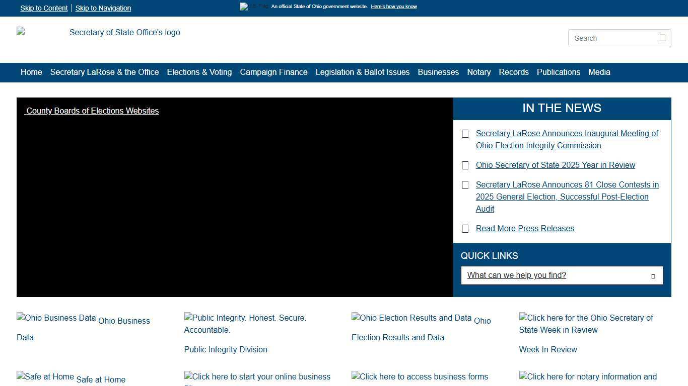 Homepage - Ohio Secretary of State
