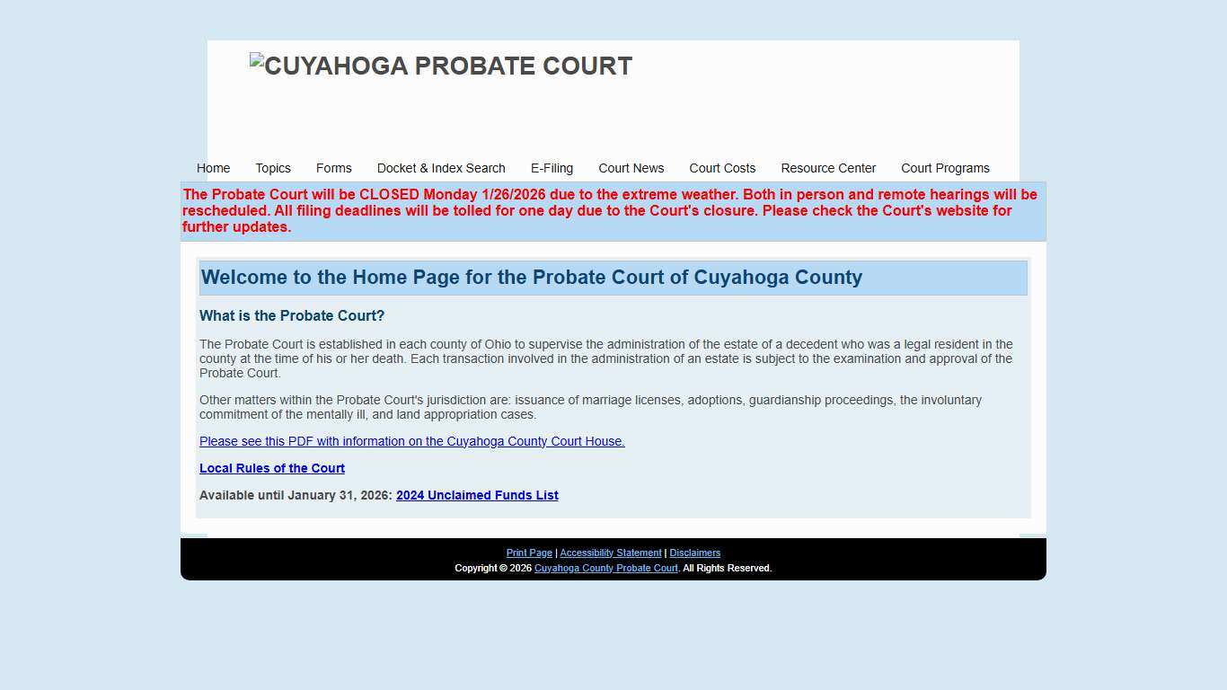 Cuyahoga County Probate Court